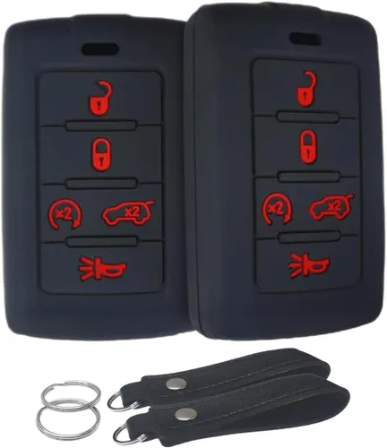 Miniatura 7 de Funda de silicona para llavero sin llave, compatible con Jeep Grand Cherokee L Grand Wagoneer Wagoneer Grand Cherokee L 2021-2022