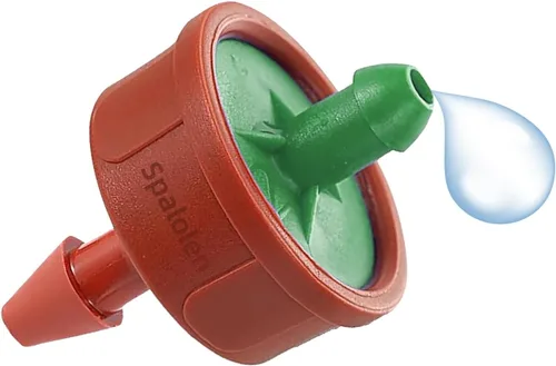 Goteros/emisores de riego por goteo de compensación de presión de 0.25 GPH, goteros de riego por goteo de flujo constante autolimpiante, cabezales