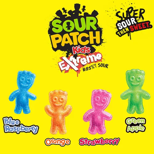 Miniatura 5 de SOUR PATCH KIDS Extreme Sour Soft & Chewy Gummy Candy, caramelos a granel, bolsas de 12 - 7.2 onzas