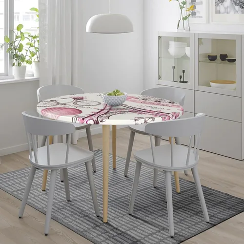 Miniatura 8 de Fiokroo Mantel de torre Eiffel con borde elástico, mantel redondo para viajes románticos en París, lavable, reutilizable, para cocina, comedor