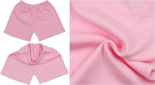 Miniatura 3 de ToBeInStyle Paquete de 4 pantalones cortos de algodón de ajuste relajado elástico casual para niña