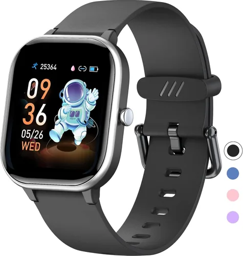 Reloj de seguimiento de actividad física para niños, reloj inteligente impermeable IP68 con 19 modos deportivos, podómetro, monitor de frecuencia