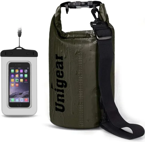 Bolsa seca Unigear impermeable, 2L/5L/10L/20L/30L/40L, Bolsas flotantes y ligeras para kayak, navegación, pesca, natación y camping con funda
