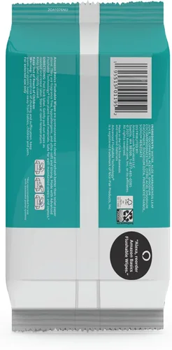 Miniatura 3 de Amazon Basics Toallitas de inodoro desechables para adultos, sin fragancia, 42 unidades (paquete de 8) (total 336 toallitas) (anteriormente Solimo)