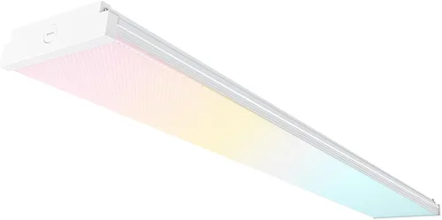 Miniatura 9 de hykolity 4FT Luz LED envolvente con 3 potencias/3 lúmenes/3 CCT seleccionables, 55W/65W/75W, 5500lm/6500lm/7500lm, 3000K/4000K/5000K, 4 pies de luz