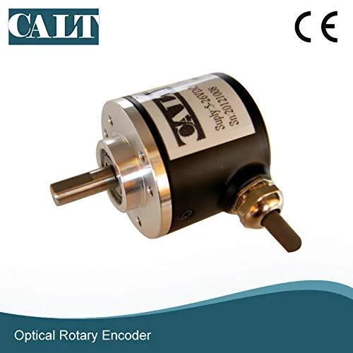 Miniatura 3 de CALT Codificador de eje de 0.236 in 2000 PPR Pushpull HTL Conductor de línea Salida universal Señal de 6 vías 5-26Vdc Suministro