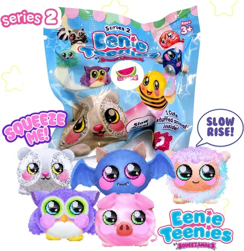 Miniatura 4 de Squeezamals Eenie Teenies 10pks con un personaje Eenie Teenie en cada uno! ¡Colecciona los 24 personajes de la Serie 2! Diversión en paquetes ciegos