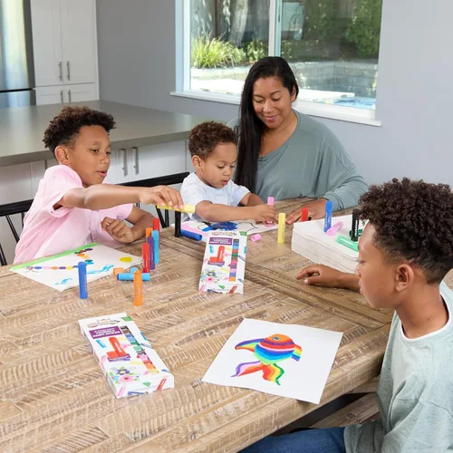 Miniatura 9 de Juego de 12 barras de pintura al témpera, sin desorden, no tóxico, de secado rápido, colores vibrantes, pintura para niños, pintura, arte