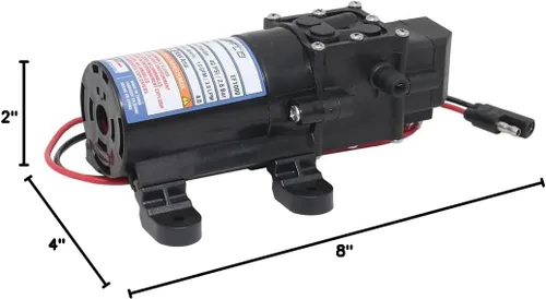Miniatura 7 de Everflo EF1000-BOX - Bomba de diafragma de 12 V en caja con puertos de manguera de 3/8 pulgada, 1,0 GPM
