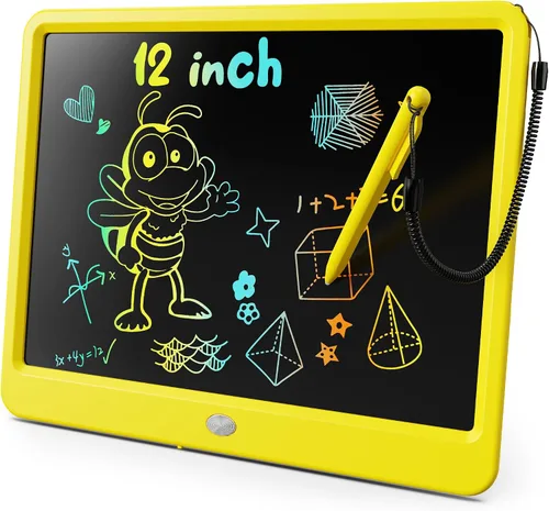 Miniatura 21 de KOKODI Tableta de escritura LCD, regalos para niños y niñas de 3 años, tablero de dibujo de 10 pulgadas, tablero de garabato colorido, tableta
