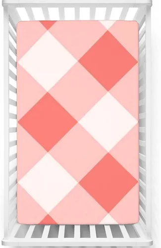 Miniatura 13 de Sábana bajera ajustable para cuna con temática costera, sábana bajera estándar para cuna para niño o niña, 28 x 52 pulgadas, rubor blanco y azul