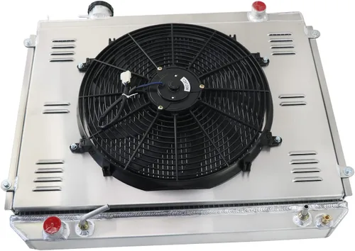 Miniatura 4 de Tacoma - Radiador CU1778, ventilador eléctrico de aluminio compatible con Toyota Tacoma 1995-2004 2.4L 2.7L L4 3.4L V6, radiadores de refrigeración