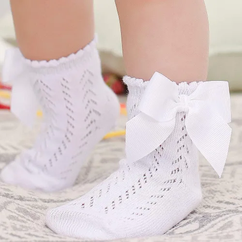 Miniatura 16 de Toptim Calcetines de tobillo para niñas pequeñas, calcetines casuales transpirables