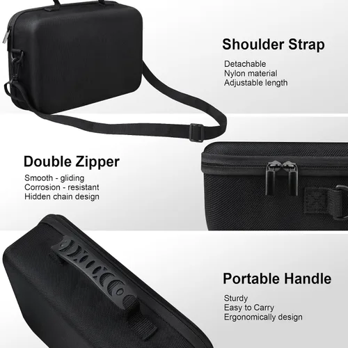Miniatura 6 de RAIALL Funda para cámara Canon EOS Rebel T7/R50/R50V/R100/R6 Mark II/R5/R8/R10/RP/R7/Sony/Nikon D7500 DSLR, lente, trípode, bolsa de viaje