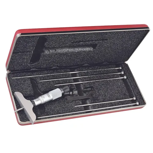 Miniatura 16 de Starrett 449 Profundímetros Vernier tipo micrómetro, pulgadas, 1