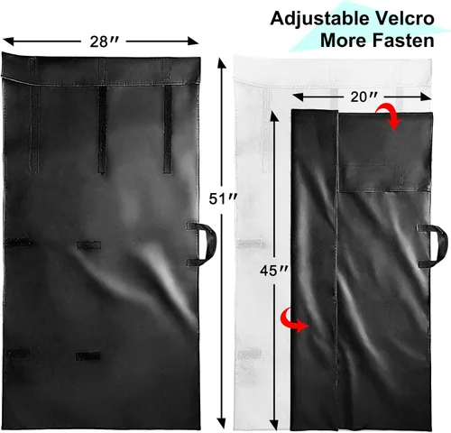 Miniatura 2 de Bolsa de almacenamiento acolchada para hojas de mesa, 1 paquete, bolsa de hojas de mesa de comedor resistente impermeable con cierre ajustable