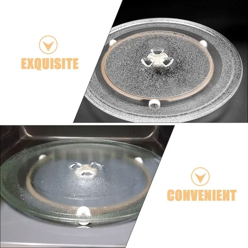 Miniatura 6 de Anillo giratorio de vidrio para microondas, compatible con la mayoría de microondas, rodillo de soporte resistente para uso en cocina, diámetro