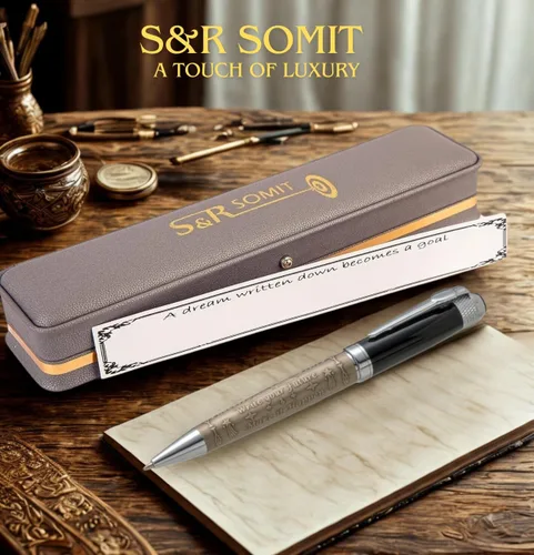 Miniatura 4 de S&R Somit Bolígrafo de lujo para hombres con caja de regalo, valioso bolígrafo de lujo para negocios y oficina, regalo ejecutivo para familiares