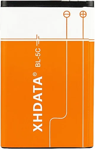 Miniatura 2 de XHDATA BL-5C Batería 3.7V 1000mAh Batería recargable de gran capacidad para radio para el hogar con protección actual 2 piezas (naranja)