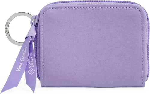 Miniatura 3 de Vera Bradley Cartera pequeña de algodón con cremallera para mujer con protección RFID