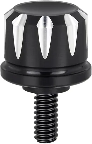 Miniatura 8 de Amazicha Perno de asiento de acero inoxidable con tapa de tornillo, kit negro compatible con Harley Davidson 1996-2025