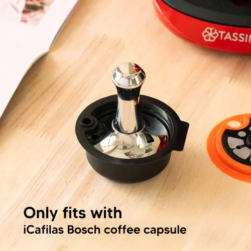 Miniatura 8 de Cápsulas de café reutilizables, filtro de café recargable compatible con máquinas Tassimo, cápsulas de café con tapas reutilizables