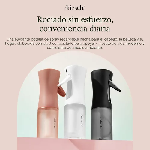 Miniatura 8 de Kitsch - Atomizador para cabello, bruma ultrafina para peinados, barberías, limpieza y plantas, atomizador versátil de 5 onzas hecho de plástico