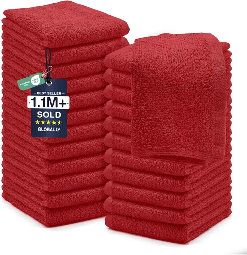 Miniatura 96 de DAN RIVER Paquete de 6 toallas de mano de alta calidad (16 x 28 pulgadas), 100% algodón, ultra suaves, ligeras, altamente absorbentes, para baño