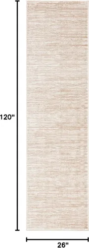 Miniatura 2 de SAFAVIEH - Alfombra corredor de la colección Vision, 2.2 x 10 pies, crema, diseño moderno con degradado ombre, no desprende pelusa y fácil