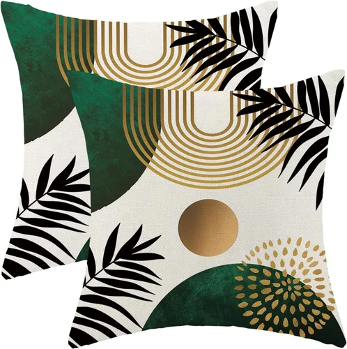 Miniatura 76 de Fundas de Almohada con Estampado de Antílope 16x16 Pulgadas Paquete de 2, Fundas de Almohada Decorativas con Estampado de Piel de Animal Marrón