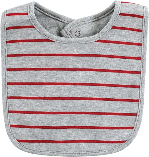 Miniatura 30 de Hudson Baby Conjunto de babero y calcetines unisex de algodón para bebé