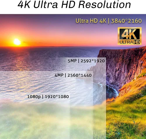 Miniatura 5 de GW Security - Sistema de cámara de seguridad PoE AcuSearch de 32 canales 12MP NVR UltraHD 4K (3840x2160), con 16 balas y 16 domos 4K (8MP), cámara