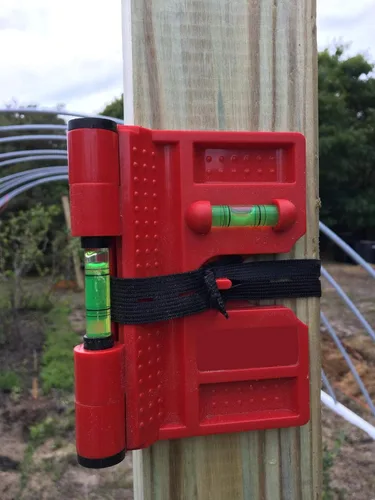 Miniatura 7 de Paquete de 2 postes magnéticos plegables para nivelación de tuberías, postes y vigas