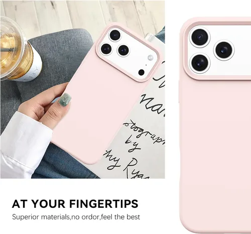 Miniatura 146 de GUAGUA Funda compatible con iPhone 17 Pro Max de 6.9 pulgadas, silicona líquida, goma de gel suave, delgada, forro de microfibra delgada