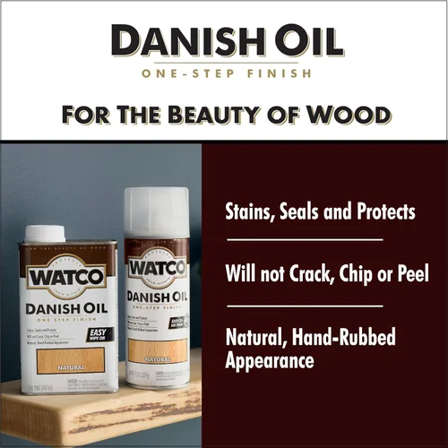 Miniatura 3 de Watco Aceite Danés Acabado para Madera en Aerosol, 11.25 oz, Natural