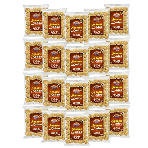 Miniatura 7 de Rani Peanut Ladoo (caramelo frágil de maní redondo) 7 onzas (7.05 oz) ~ Todo natural Vegano Sin colores Apto para gluten Kosher Origen