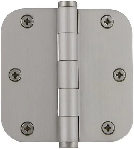 Miniatura 29 de Grandeur Hardware 824304 Bisagra residencial con punta de bellota de 3.5 pulgadas con esquinas de radio de 5/8 pulgadas en peltre antiguo