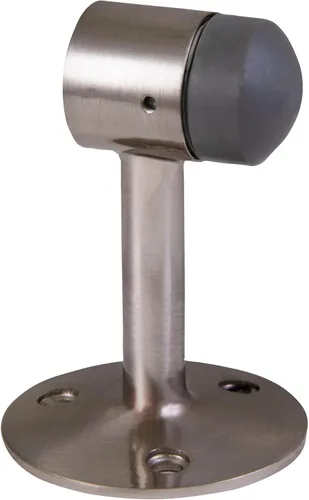 Miniatura 2 de Design House 189290-SN - Protector de pared para puerta con punta de goma, tapón de puerta de aluminio de níquel satinado, paquete de 2