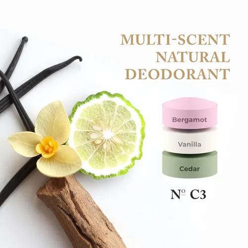 Miniatura 5 de Nevo Desodorante en barra Multi Scent con capas Desodorante sin aluminio para mujeres y hombres Todo natural, orgánico, vegano, no tóxico