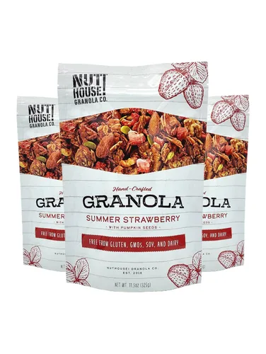Miniatura 15 de NutHouse! Granola Company - Granola de receta original prémium Certificado sin gluten, sin OMG, Kosher Vegana, sin soja Bolsa de 12 onzas