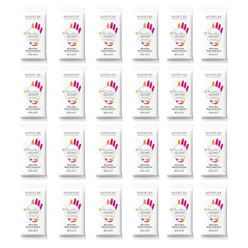 Miniatura 9 de Bodipure Máscara de mano hidratante todo en 1, máscara de mano de queratina y vitamina E para manos secas y agrietadas, fórmula de guantes
