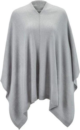Miniatura 18 de Fomolom Ponchos para mujer, versátil, ligero, tejido sólido, chal envolvente, bufanda, accesorios para mujer