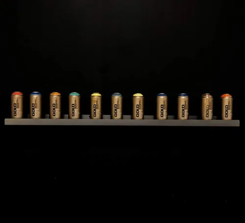 Miniatura 5 de Estante de pared de metal flotante hecho en Estados Unidos, repisa para fotos, acero fabricado en Estados Unidos, estante industrial resistente