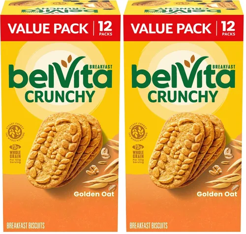 Miniatura 22 de belVita Barras de Desayuno, Avena Dorada, Paquete de Valor, 12 Paquetes (4 Galletas por Paquete)