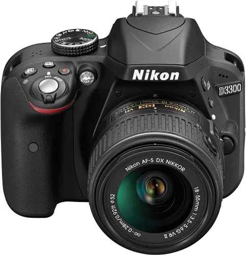 Miniatura 5 de Nikon D3300 24.2 MP CMOS Digital SLR con lente de zoom Auto enfoque S DX Nikkor 18-55mm f/3.5-5.6G VR II (Negro)