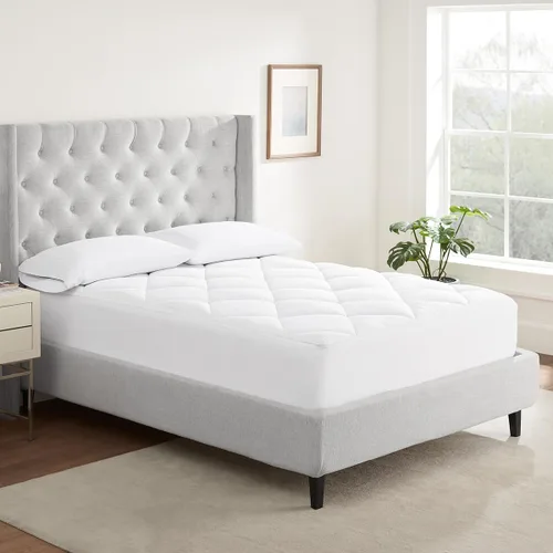 Miniatura 8 de Serta Air Dry Protector de Colchón Acolchado de Tela de Rendimiento de Comodidad Básica, Cubrecolchón Refrescante y Transpirable, Protección que