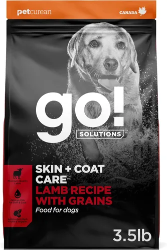 Miniatura 24 de Go! Solutions Skin + Coat Care - Alimento seco para perros de raza grande con granos, sin pollo, croquetas saludables, glucosamina y condroitina