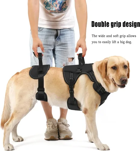 Miniatura 4 de Arnés de elevación para perros NOYAL para mascotas mayores y lesionadas – Arnés de soporte de cuerpo completo con malla transpirable, asistencia
