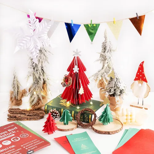 Miniatura 6 de 25 hojas de cartulina roja de Navidad - 8.5" x 11" 92lb Cartulina de doble cara de cubierta 250gsm Papel pesado para manualidades artísticas, Rojo