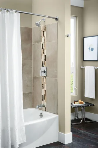 Miniatura 8 de Moen Genta LX T2473NH - Válvula cromada Posi-Temp de una manija para bañera/ducha sin cabezal de ducha, T2473NH Cromo